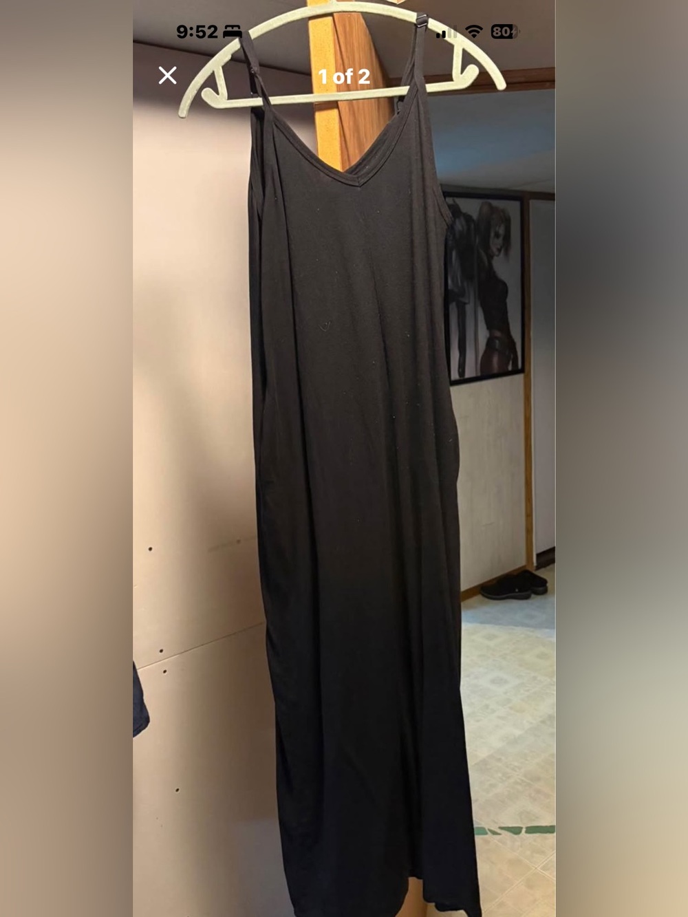 Zenana Outfitters Black Maxi Slip Dress